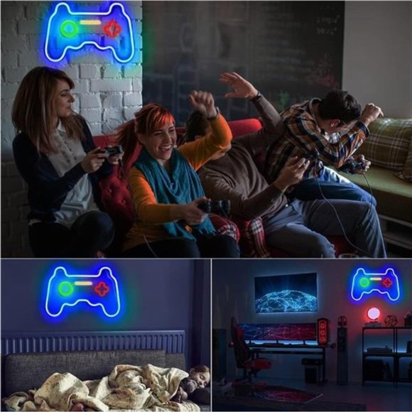 Game Pad Neon Signs for Wall Decor, Neon Lights for Teen Room Decor, Gamer Stuff - Picture 5 of 6